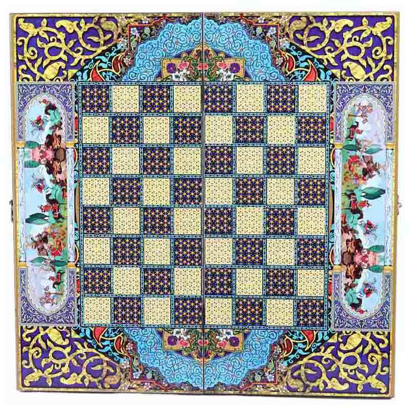 تخته شطرنج چوبی MDF طرح باستانی