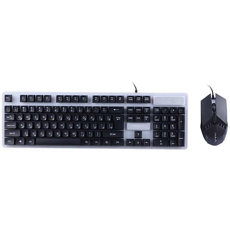 کیبورد و ماوس سیمی گیمینگ آئولا مدل AULA F3061